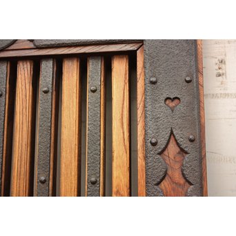 珍品極上総欅大黒金具蔵戸　W131 