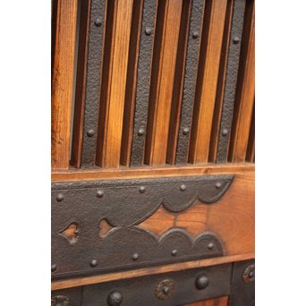 珍品極上総欅大黒金具蔵戸　W131 