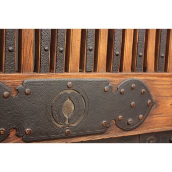 珍品極上総欅大黒金具蔵戸　W131 