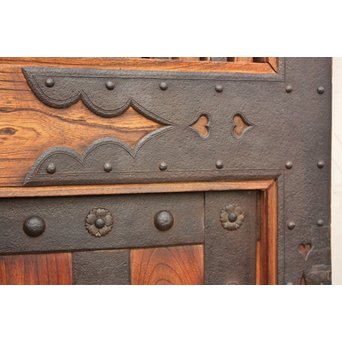 珍品極上総欅大黒金具蔵戸　W131 