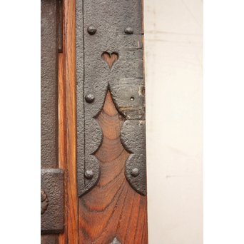 珍品極上総欅大黒金具蔵戸　W131 