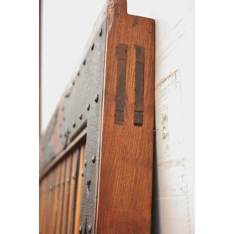 珍品極上総欅大黒金具蔵戸　W131 