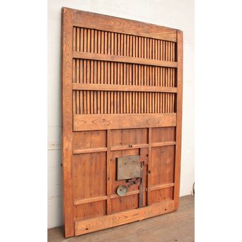 珍品極上総欅大黒金具蔵戸　W131 