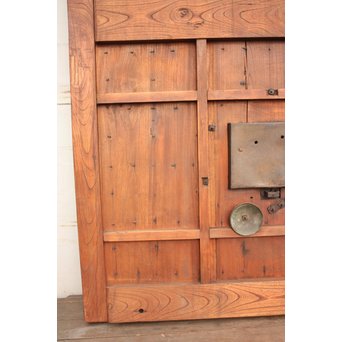 珍品極上総欅大黒金具蔵戸　W131 