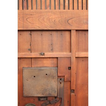 珍品極上総欅大黒金具蔵戸　W131 