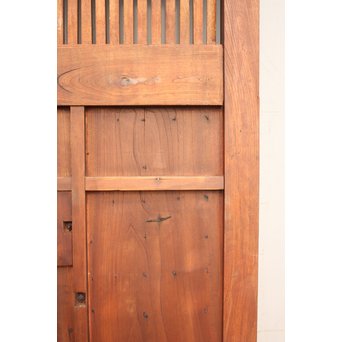 珍品極上総欅大黒金具蔵戸　W131 