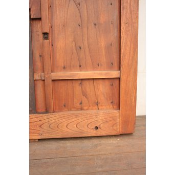 珍品極上総欅大黒金具蔵戸　W131 