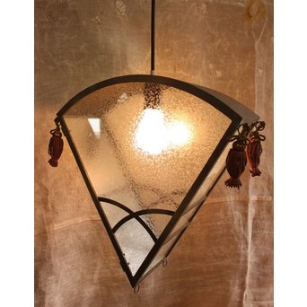 扇形膠硝子照明　A508