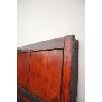 総欅ハート型と横桟金具蔵戸　W155 