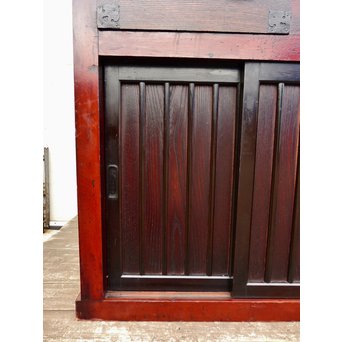 パーテション付両引き松本階段箪笥　M36 