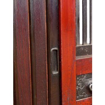 パーテション付両引き松本階段箪笥　M36 