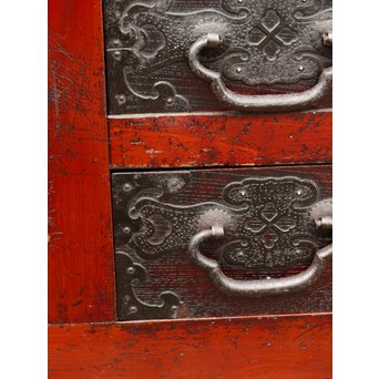 パーテション付両引き松本階段箪笥　M36 