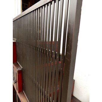 パーテション付両引き松本階段箪笥　M36 