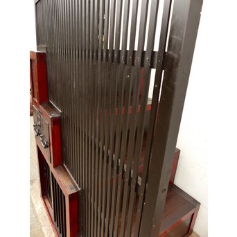 パーテション付両引き松本階段箪笥　M36 