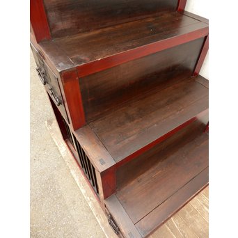 パーテション付両引き松本階段箪笥　M36 