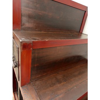 パーテション付両引き松本階段箪笥　M36 