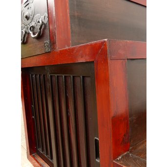 パーテション付両引き松本階段箪笥　M36 