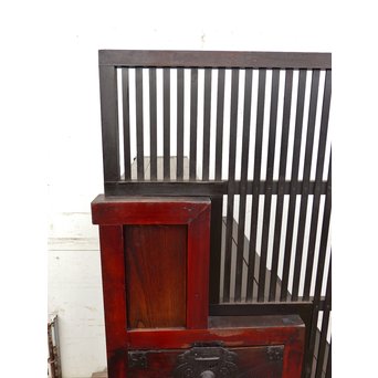 パーテション付両引き松本階段箪笥　M36 