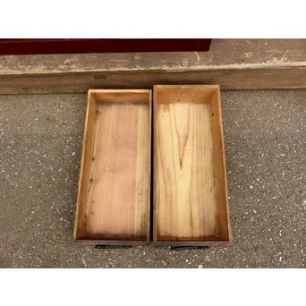 パーテション付両引き松本階段箪笥　M36 