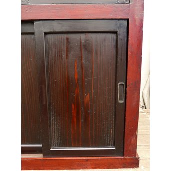 パーテション付両引き松本階段箪笥　M36 