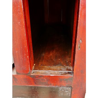 パーテション付両引き松本階段箪笥　M36 