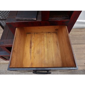 パーテション付両引き松本階段箪笥　M36 