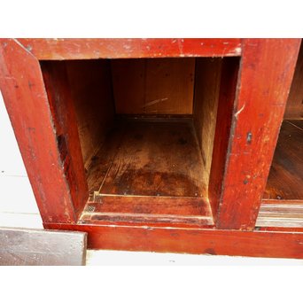 パーテション付両引き松本階段箪笥　M36 