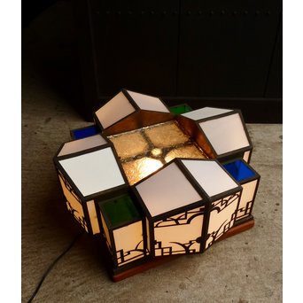 城型古銅真鍮照明　A809