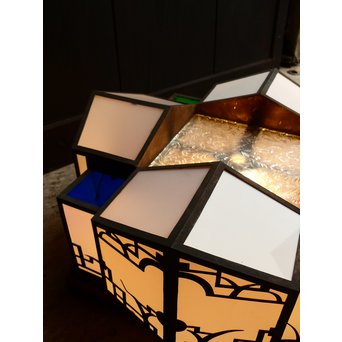 城型古銅真鍮照明　A809 