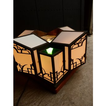 城型古銅真鍮照明　A809 