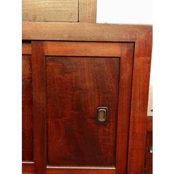 極上漆飴色欅階段箪笥　M38 