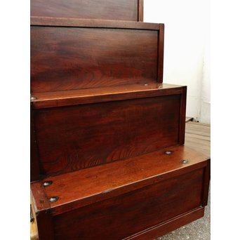 極上漆飴色欅階段箪笥　M38 