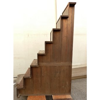 極上漆飴色欅階段箪笥　M38 