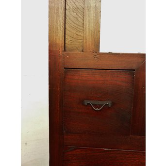 極上漆飴色欅階段箪笥　M38 