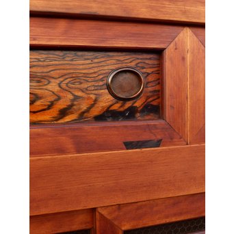 希少無垢黒柿6尺/1間水屋箪笥　M48 