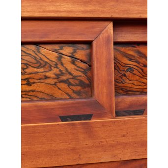 希少無垢黒柿6尺/1間水屋箪笥　M48 