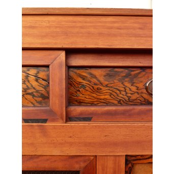 希少無垢黒柿6尺/1間水屋箪笥　M48 