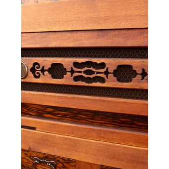 希少無垢黒柿6尺/1間水屋箪笥　M48 