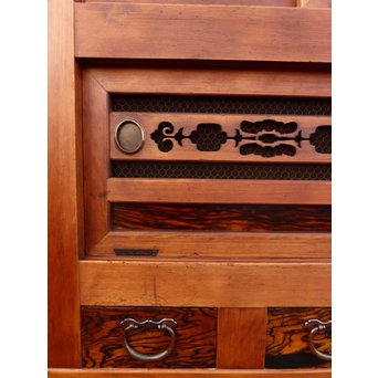 希少無垢黒柿6尺/1間水屋箪笥　M48 