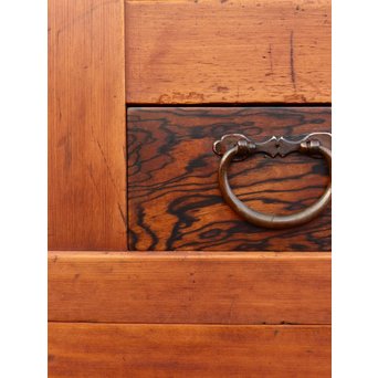 希少無垢黒柿6尺/1間水屋箪笥　M48 