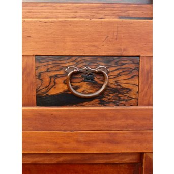 希少無垢黒柿6尺/1間水屋箪笥　M48 