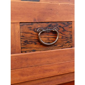 希少無垢黒柿6尺/1間水屋箪笥　M48 