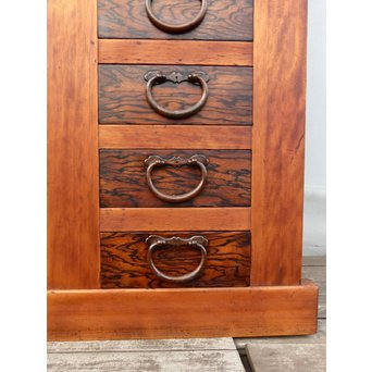 希少無垢黒柿6尺/1間水屋箪笥　M48 