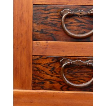 希少無垢黒柿6尺/1間水屋箪笥　M48 