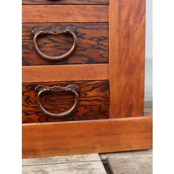 希少無垢黒柿6尺/1間水屋箪笥　M48 