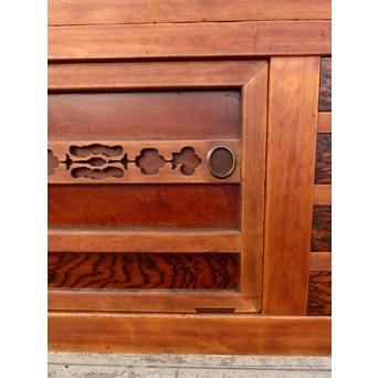 希少無垢黒柿6尺/1間水屋箪笥　M48 