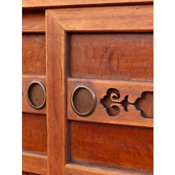 希少無垢黒柿6尺/1間水屋箪笥　M48 