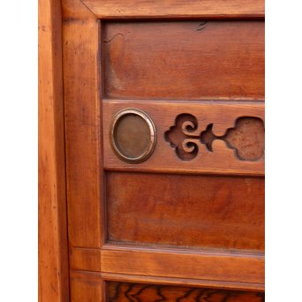 希少無垢黒柿6尺/1間水屋箪笥　M48 