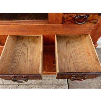 希少無垢黒柿6尺/1間水屋箪笥　M48 