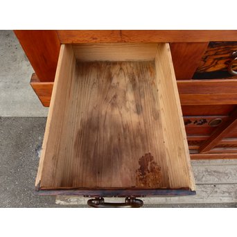 希少無垢黒柿6尺/1間水屋箪笥　M48 